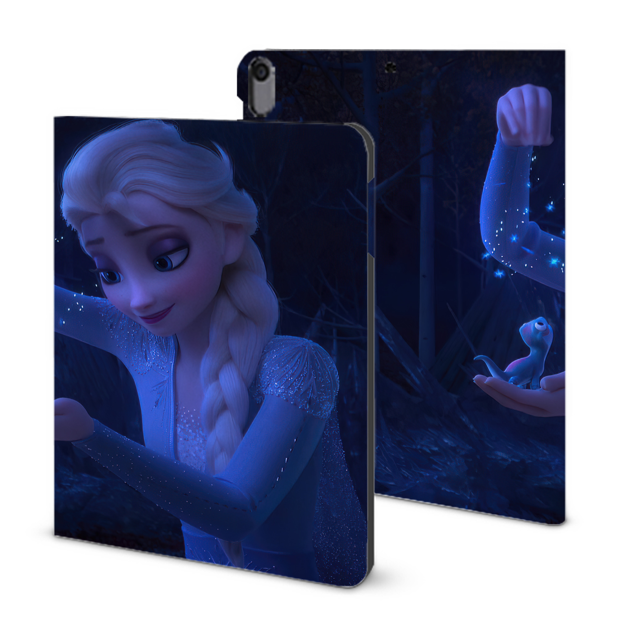 （画像用） アナと雪の女王 アンナ エルサ Frozen Anna Elsa IPad ケース ブック型 PUレザー TPU 耐衝撃 軽量 薄型 ペン収納なし 全面保護 IPad 各モデル対応